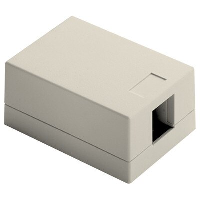 On-Q/Legrand Keystone Surface-Mount Box, 1-Port